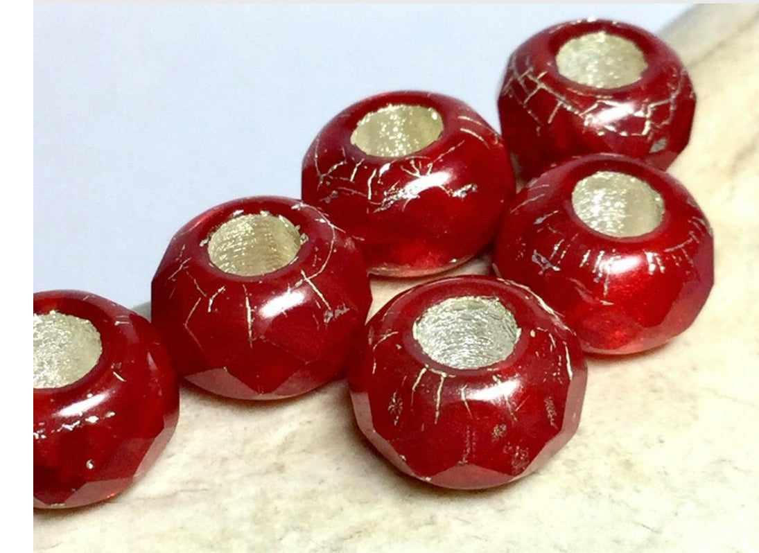 #2018 Czech Roller Beads 6mm x 9mm / Lot of 15