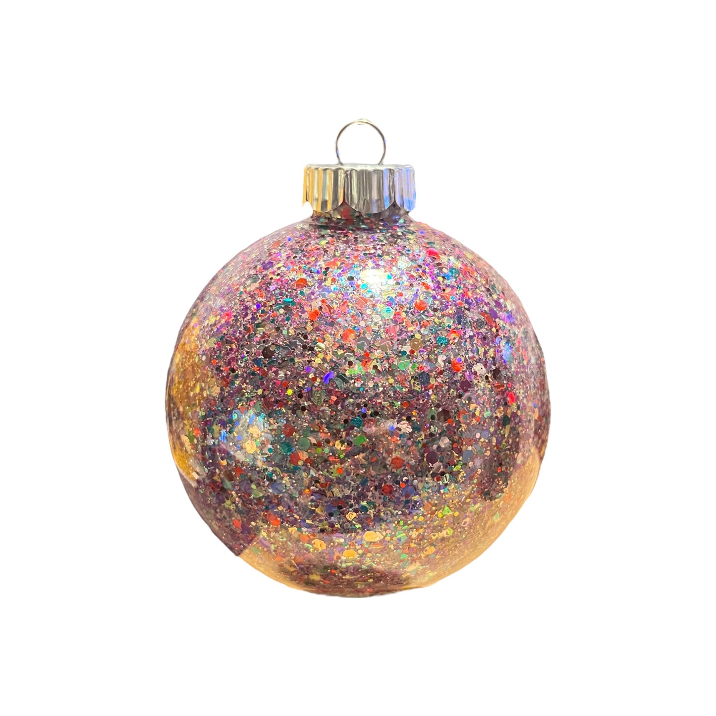 #36 - Ready To Sell Custom Ornament / Multicolor Glitter