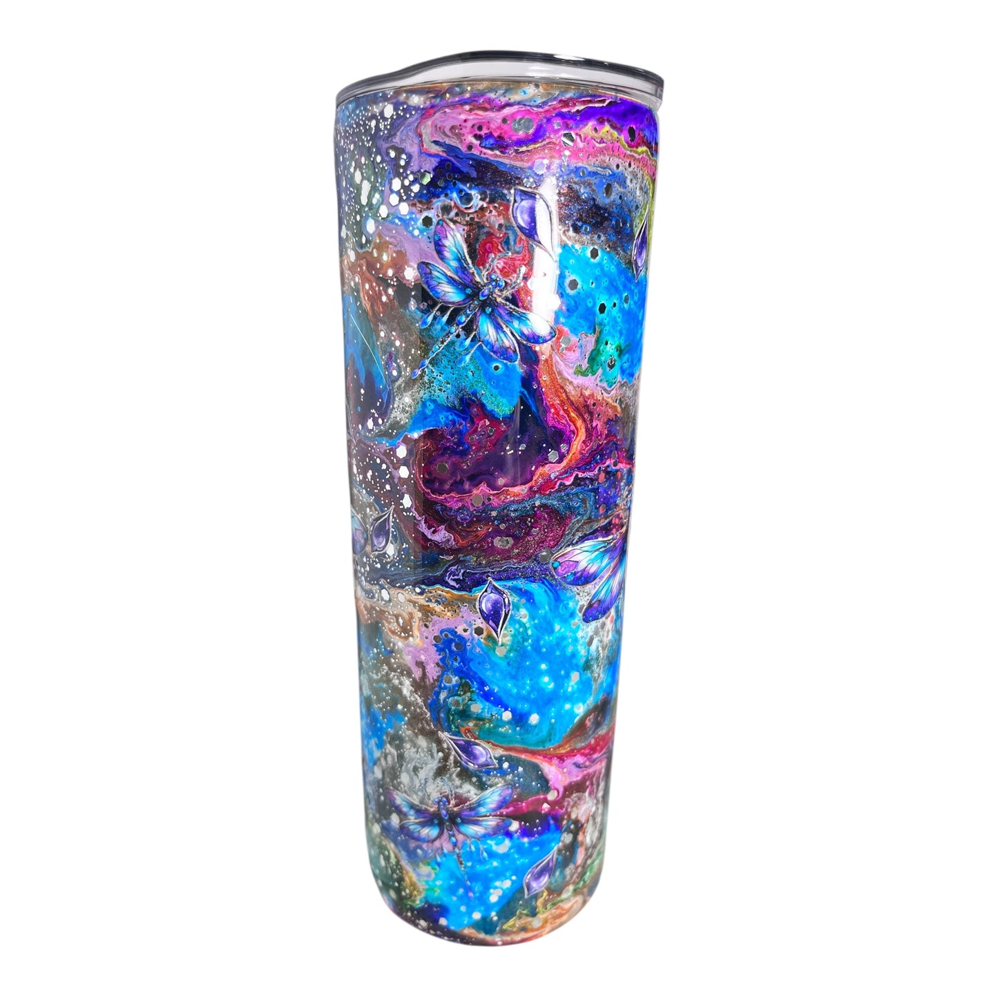 #315 - 20oz Skinny Tumbler - Decals: Butterflies