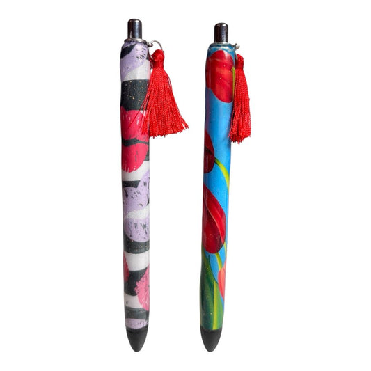 #010 & #011 - Custom Gel Pens / 010 Lips / 011 Tulips