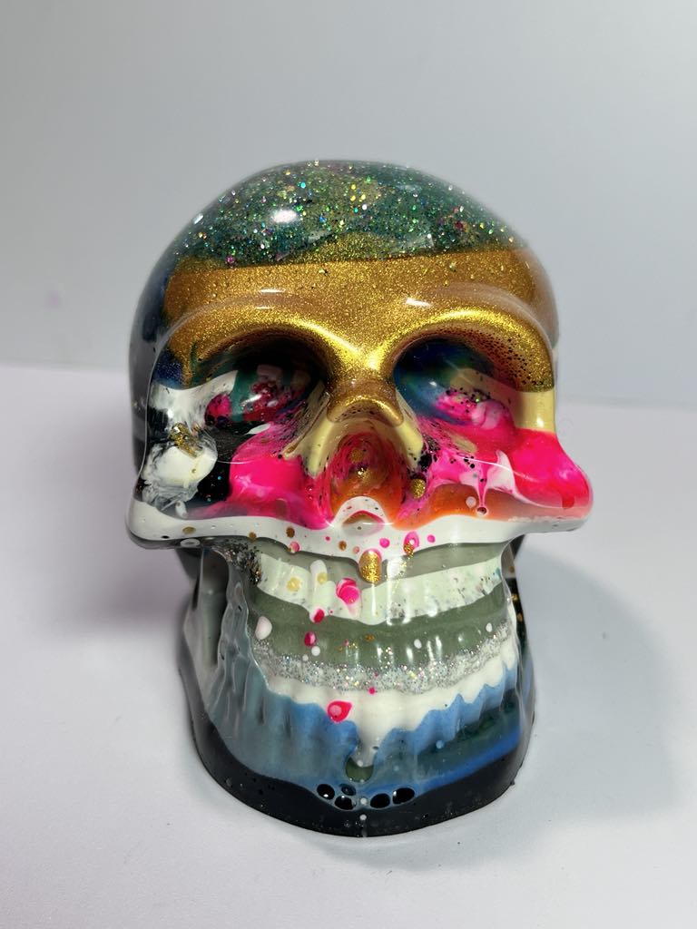 Skull #6 Custom Resin Ready To Sell