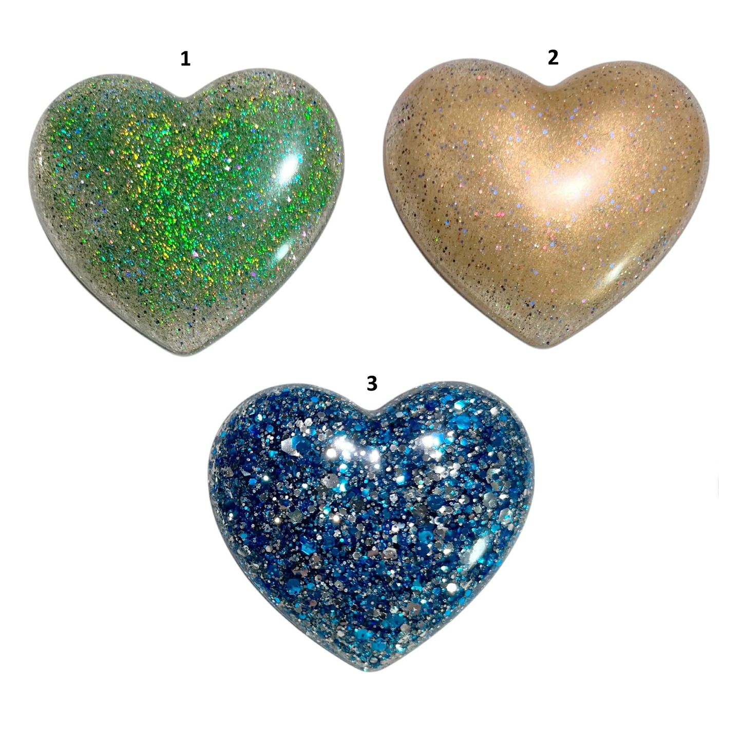 #MAGNET Heart / Custom Resin Heart Magnet - 2” x 2” x 3/8”