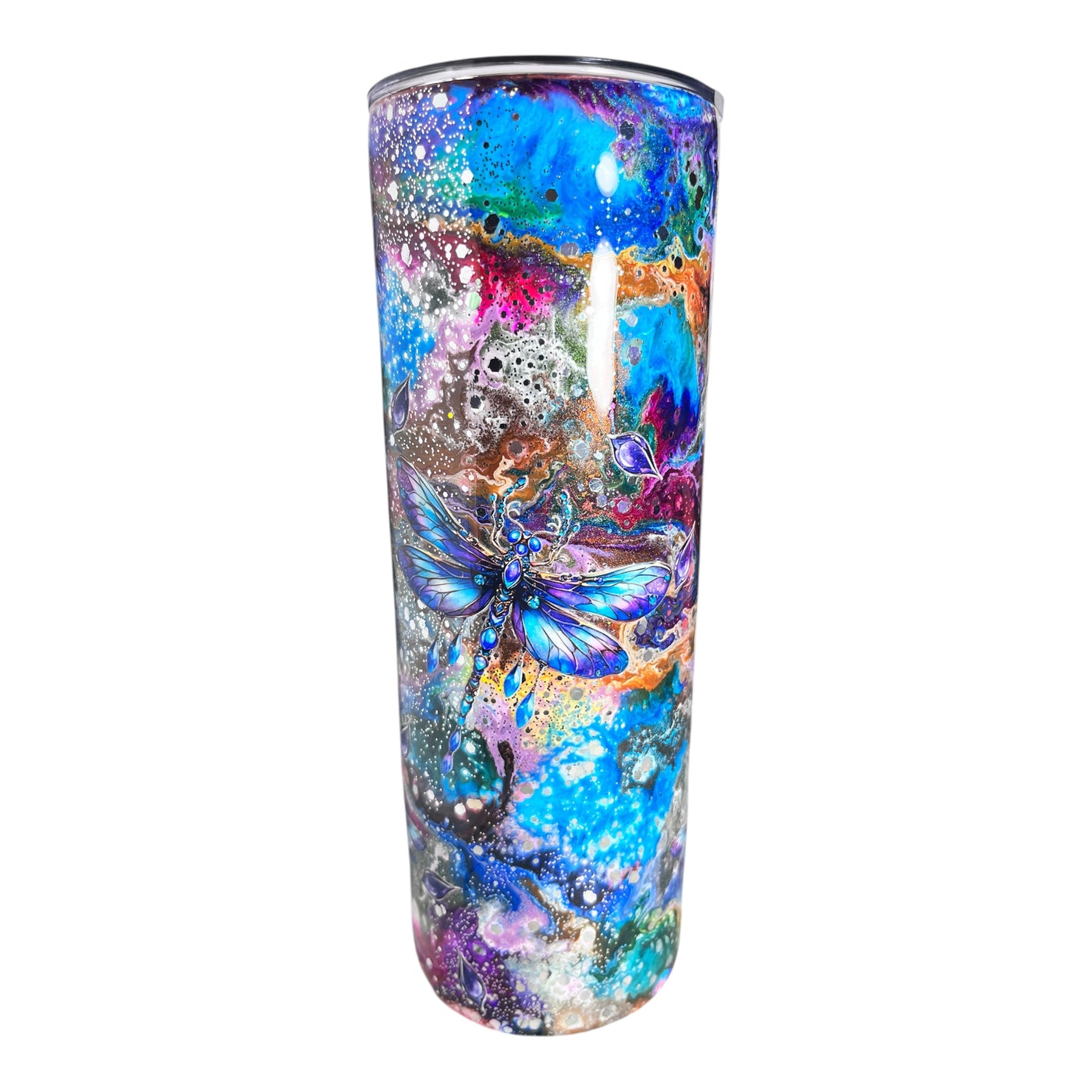 #315 - 20oz Skinny Tumbler - Decals: Butterflies
