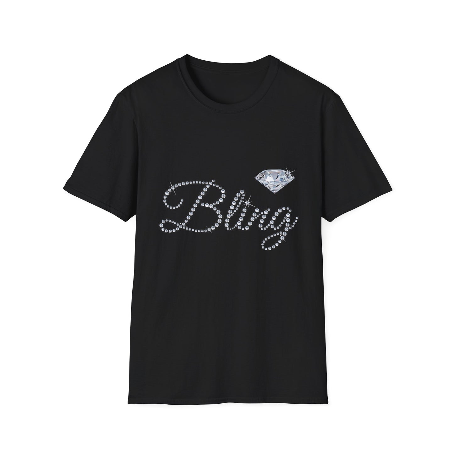 Bling Diamond Graphic T‑Shirt