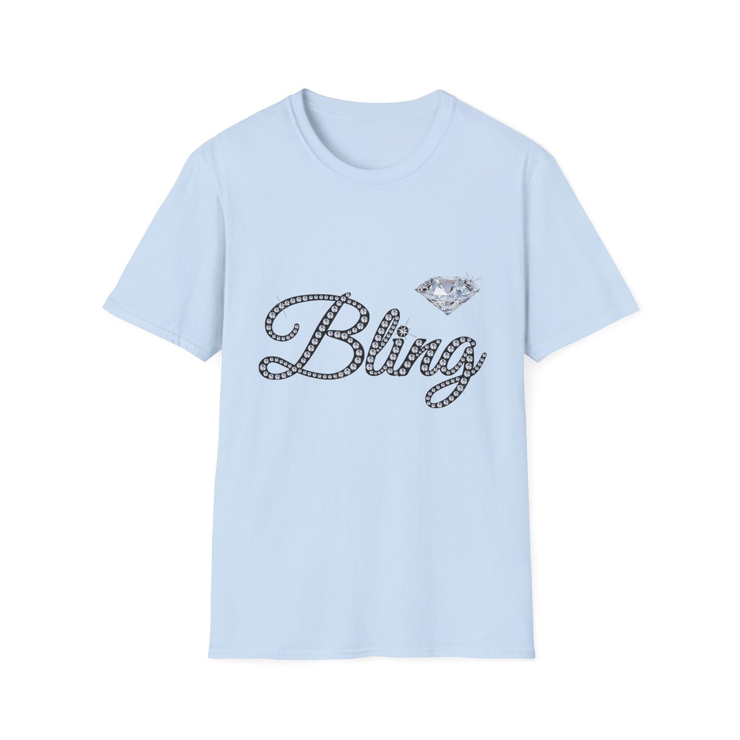 Bling Diamond Graphic T‑Shirt