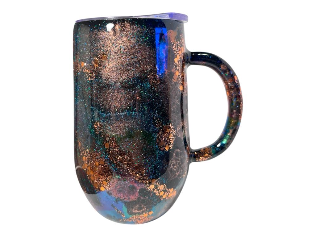 #217 - 16oz Big Stemmy Coffee Mug - Ink Swirl