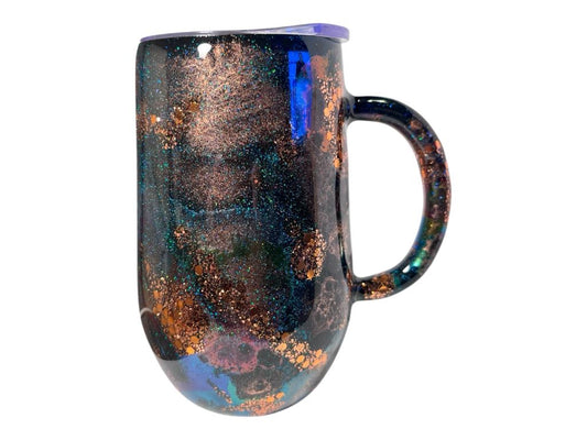 #217 - 16oz Big Stemmy Coffee Mug - Ink Swirl