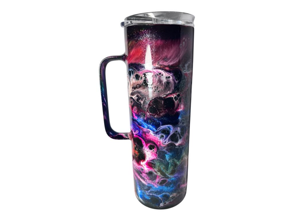 #227 - 20oz Metallic Tumbler - Metallic Ink Swirl