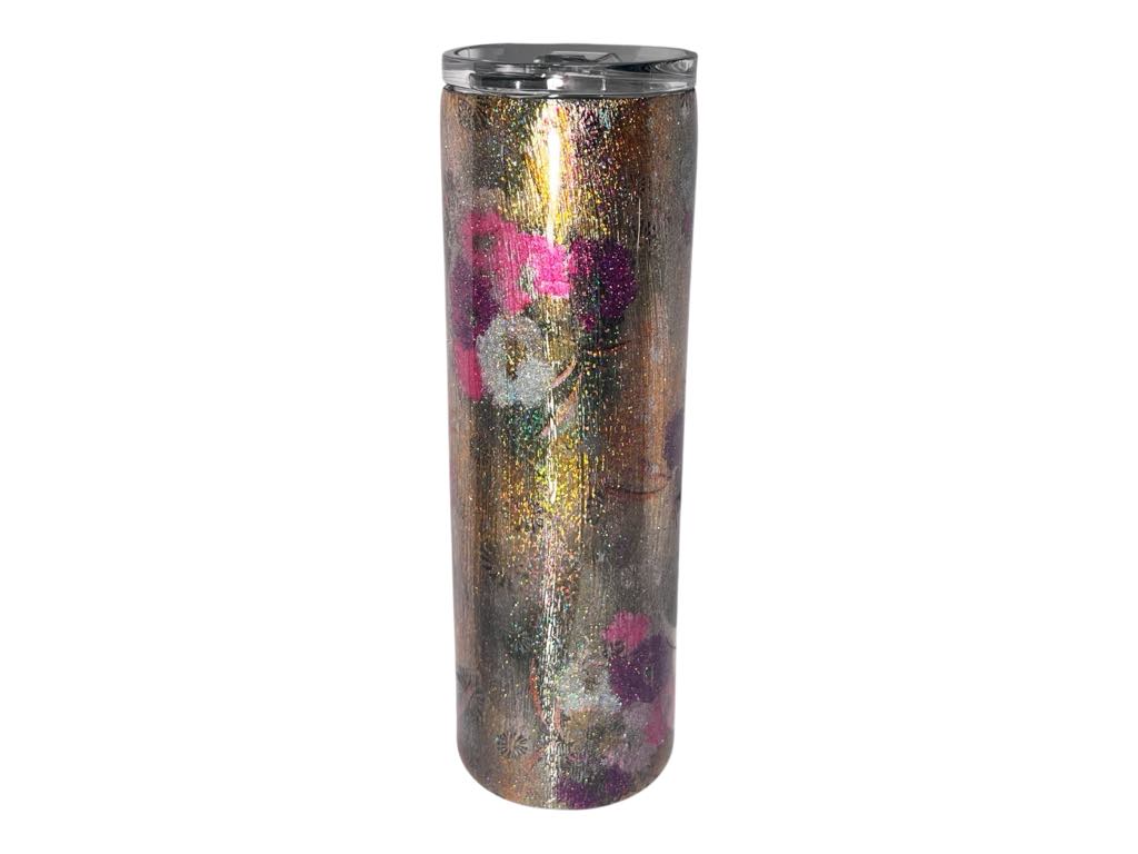 #230 - 30oz Floral Foil Tumbler