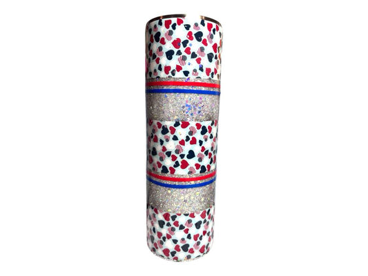 #250 - 30oz Skinny Tumbler - Patriotic Red/White/Blue