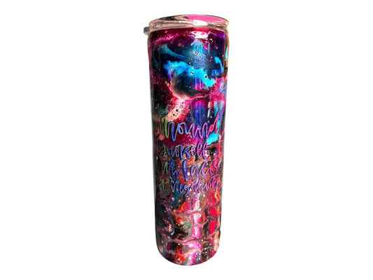 #254 - 30oz Skinny Tumbler - Ink Swirl