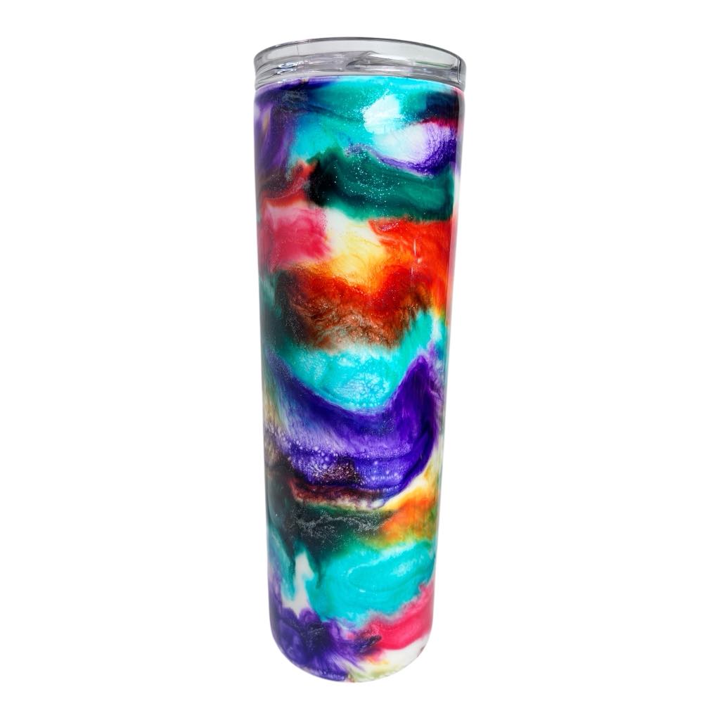 #261 - 30oz Skinny Tumbler - Decal: "With Love Till Death"