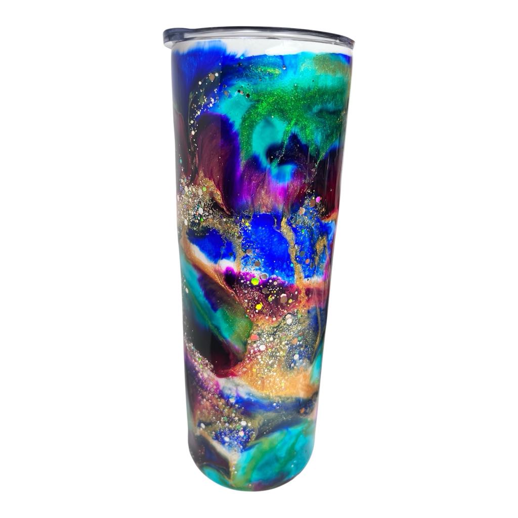 #265 - 20oz Skinny Tumbler - Ink Swirl