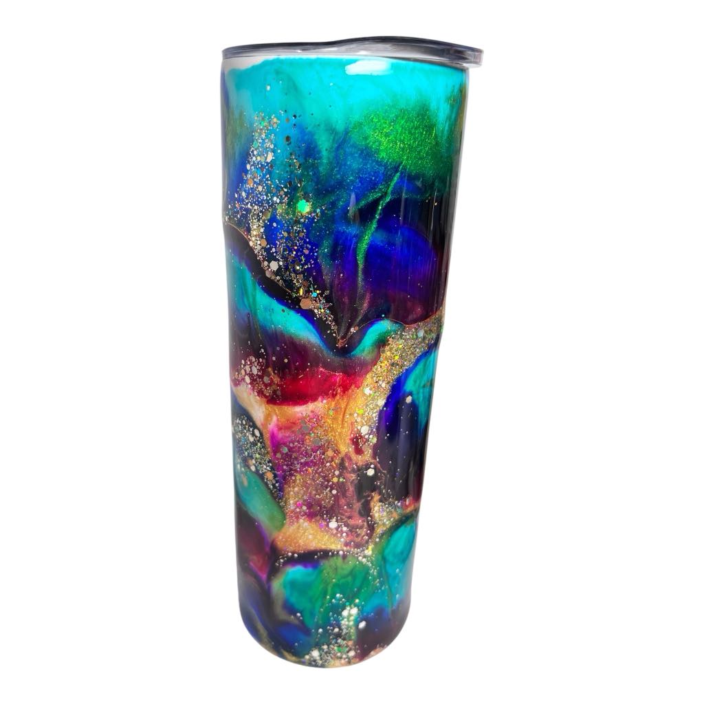 #265 - 20oz Skinny Tumbler - Ink Swirl