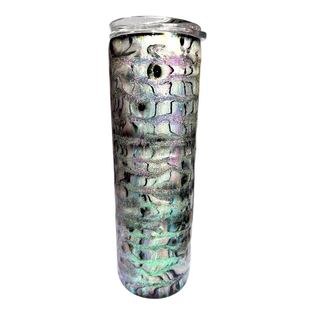 #276 - 30oz Skinny Tumbler / Whale Tail Theme