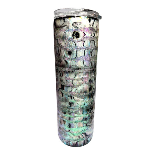 #276 - 30oz Skinny Tumbler / Whale Tail Theme