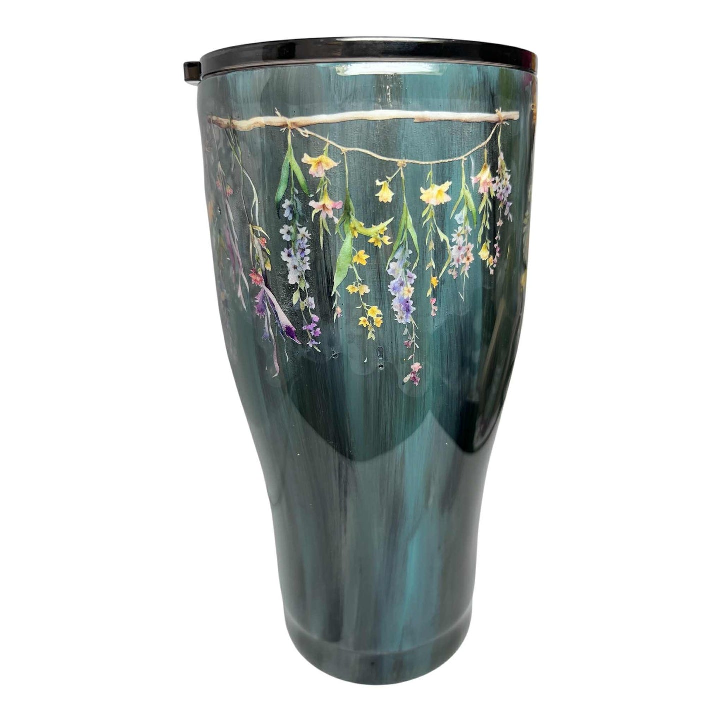 #289 - 30oz Curve Tumbler / Decal: Flower Vine