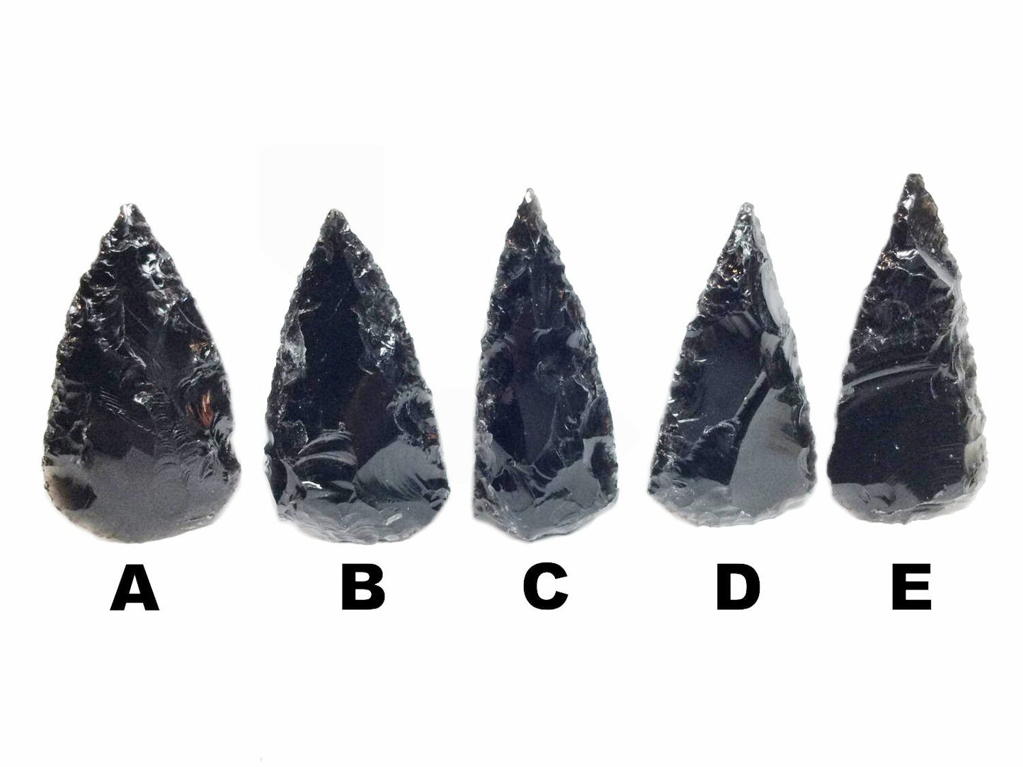 #2935 / Rough Raw Natural Black Obsidian Arrowhead / No Hole, Undrilled / 46~59 x 26~32 x 8~11mm / Your Choice of Arrowhead