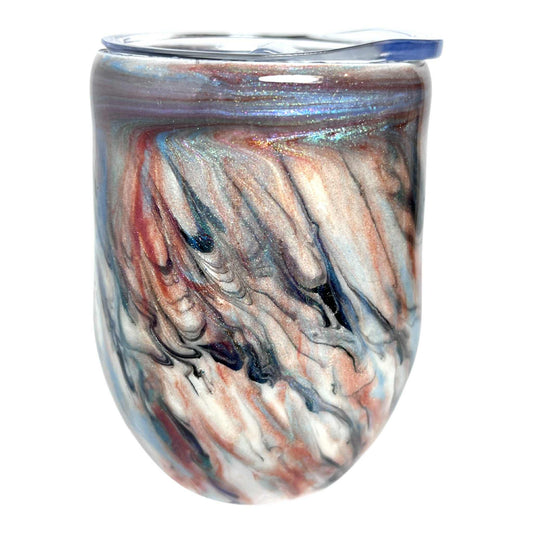 #294 - 12oz Wine Tumbler / Abalone Theme