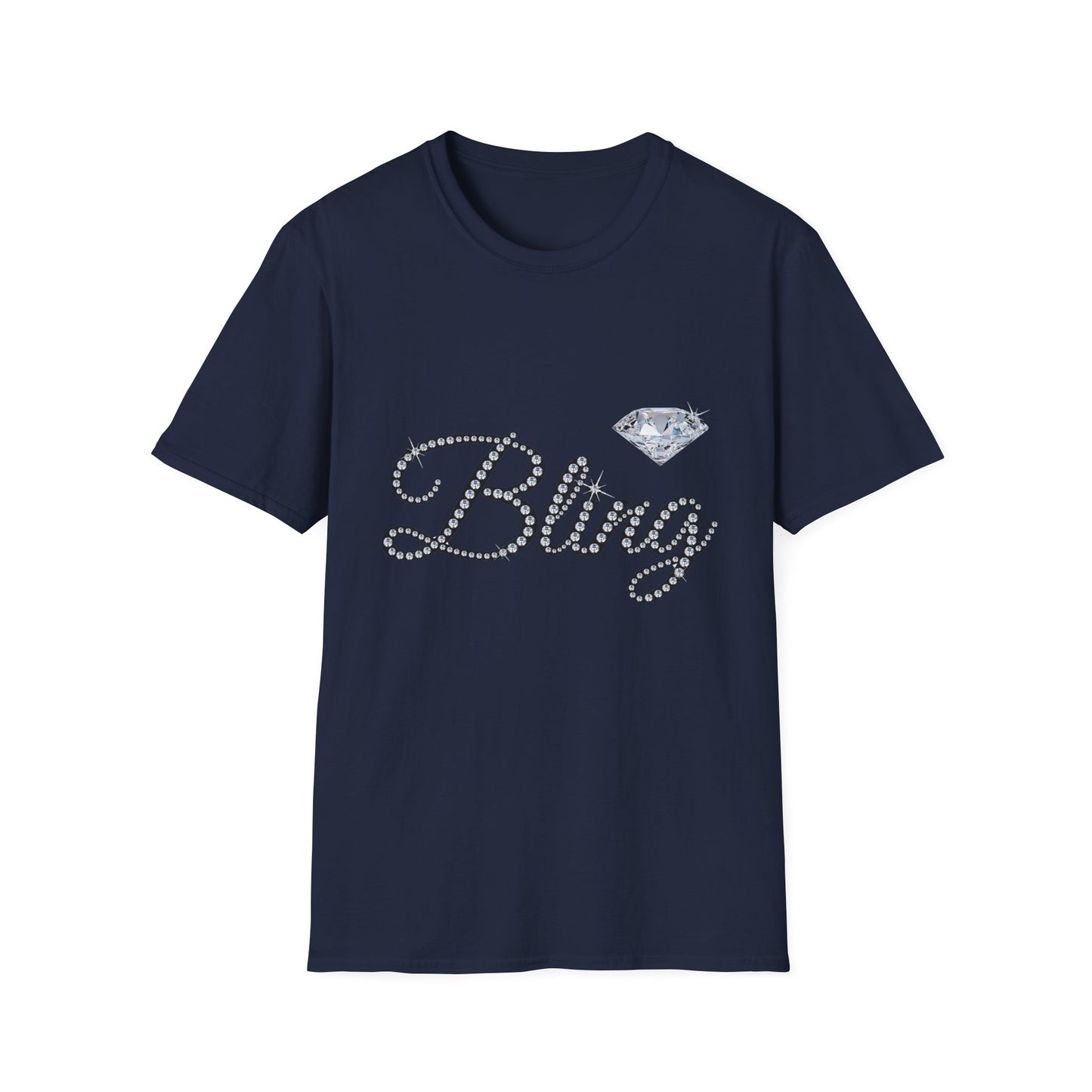 Bling Diamond Graphic T‑Shirt