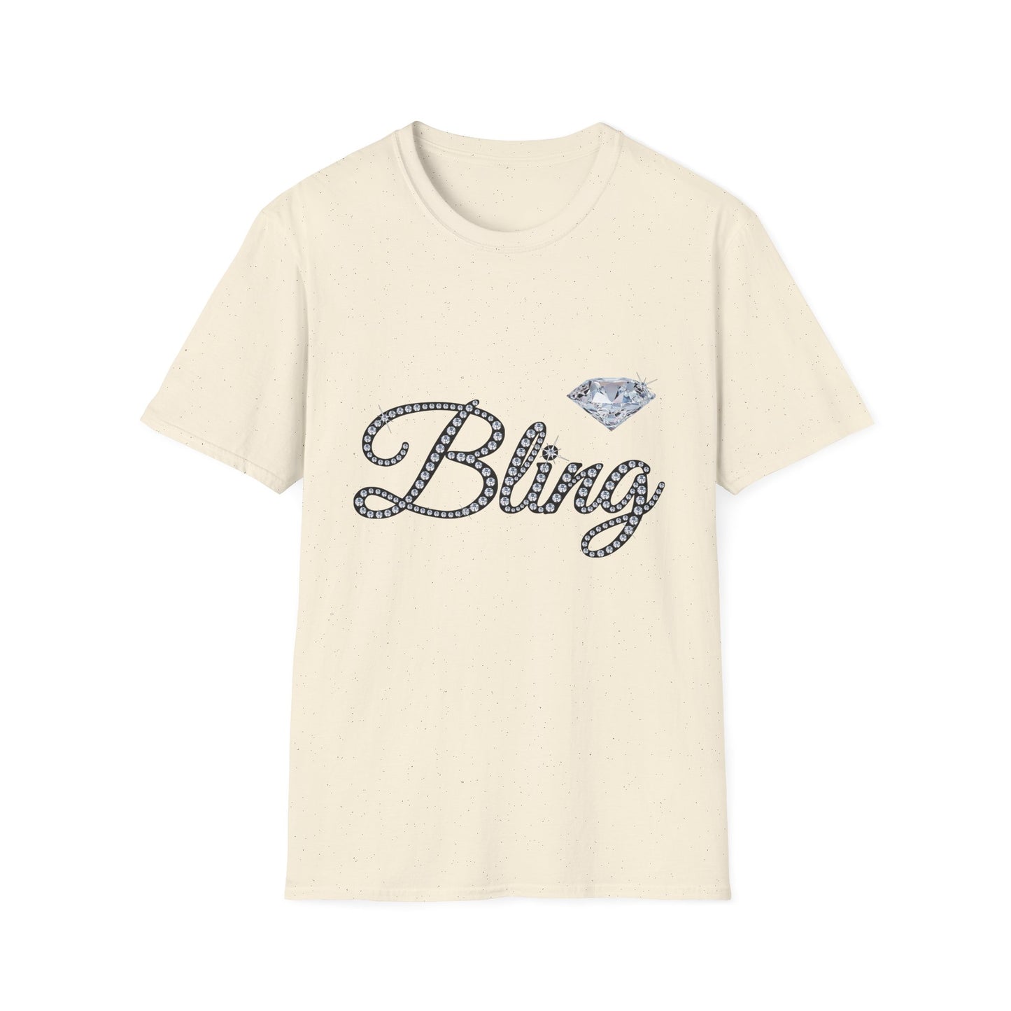 Bling Diamond Graphic T‑Shirt