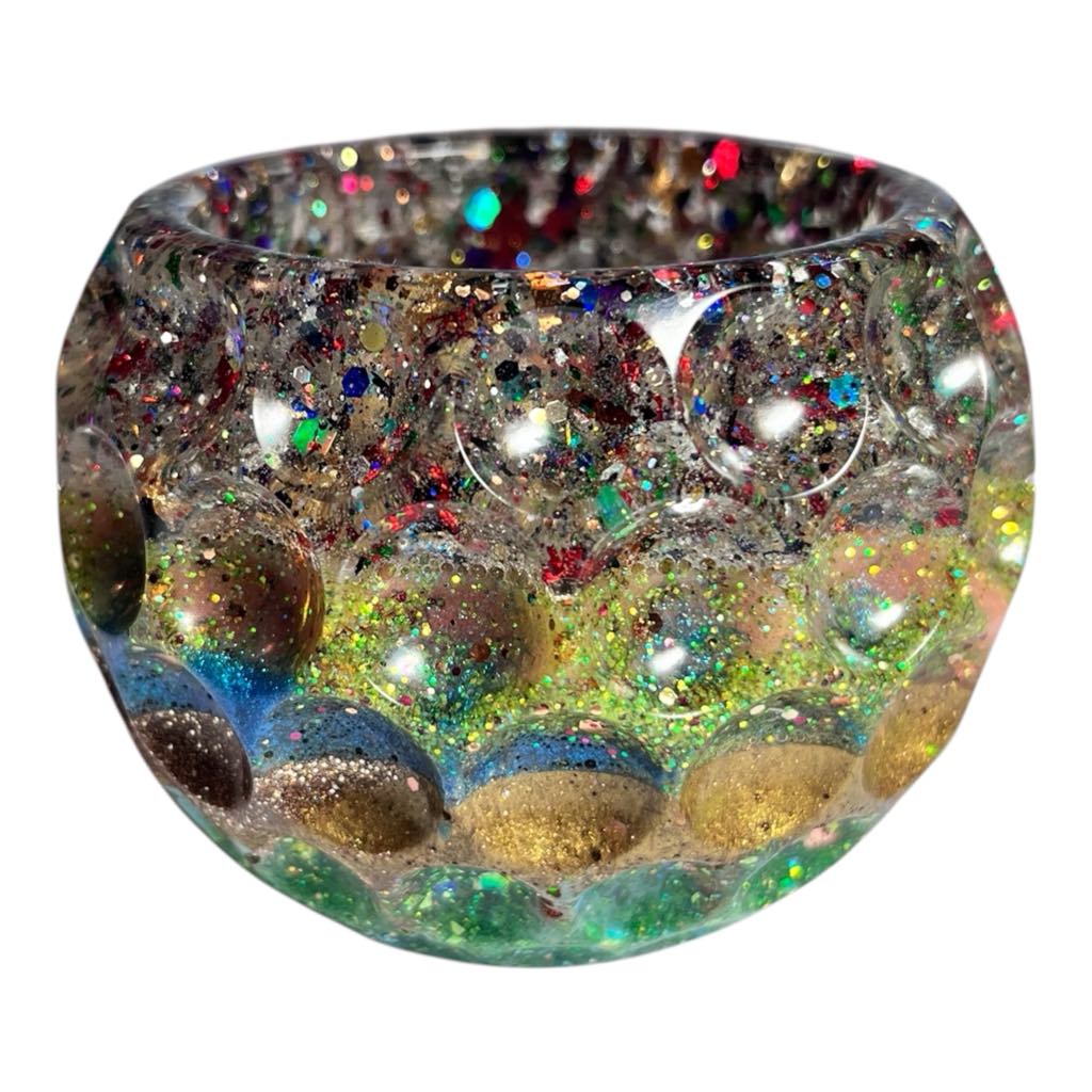 #BOWL-002 Custom Resin Dimple Bowl - No Lid