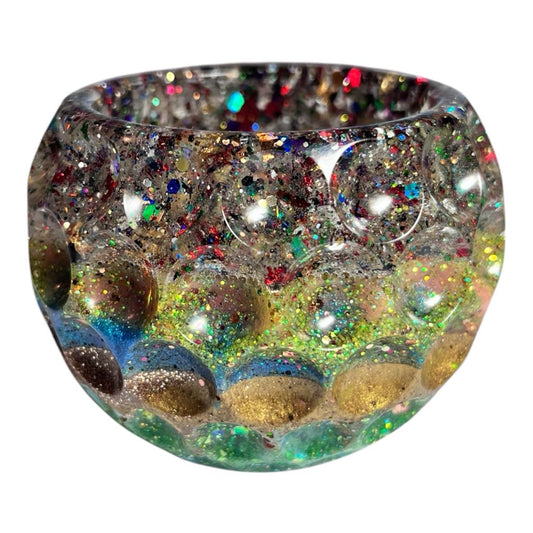 #BOWL-002 Custom Resin Dimple Bowl - No Lid