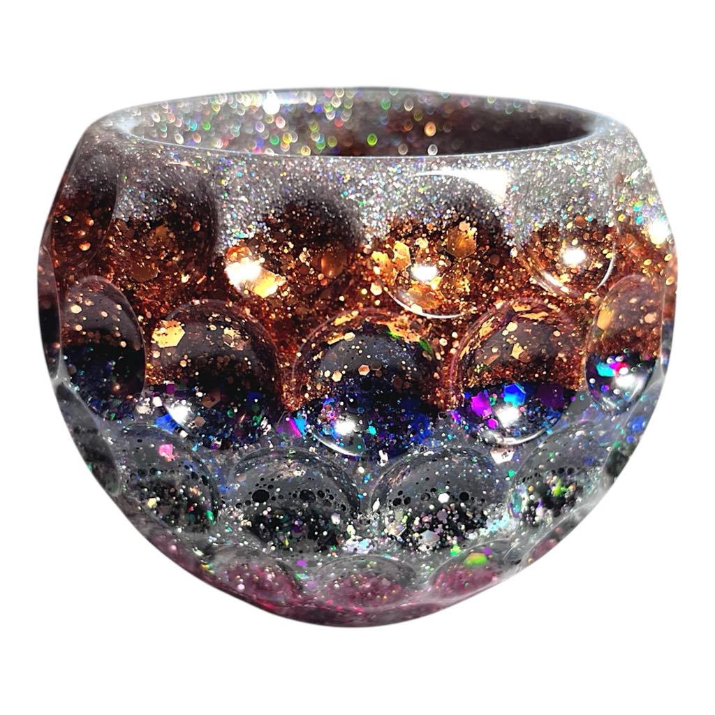 #BOWL-005 Custom Resin Dimple Bowl - No Lid