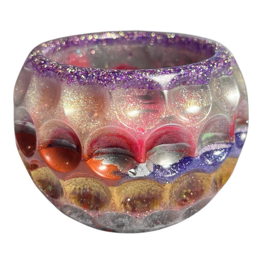 #BOWL-006 Custom Resin Dimple Bowl - No Lid