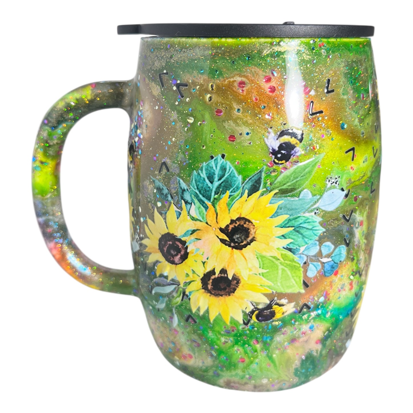 #318 - 14oz Coffee Mug - Decals: Sunflowers