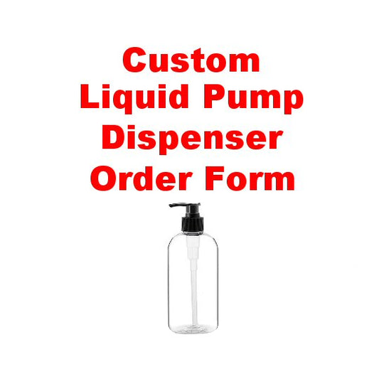 #PumpBottle / Custom Plastic Pump Dispenser for Shampoo, Conditioner, Hand Soap, Lotion, Massage Oil / *Any Other Liquid / 16oz-500ml / Refillable
