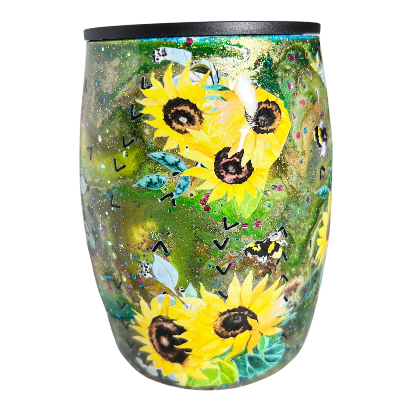 #318 - 14oz Coffee Mug - Decals: Sunflowers
