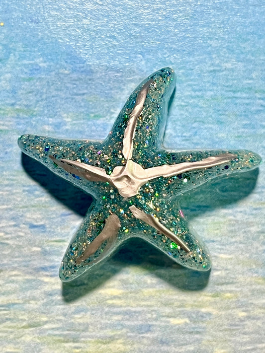 #MAGNET Starfish / Custom Resin Starfish Magnet - 1 1/4” x 1 1/4” x 1/2”