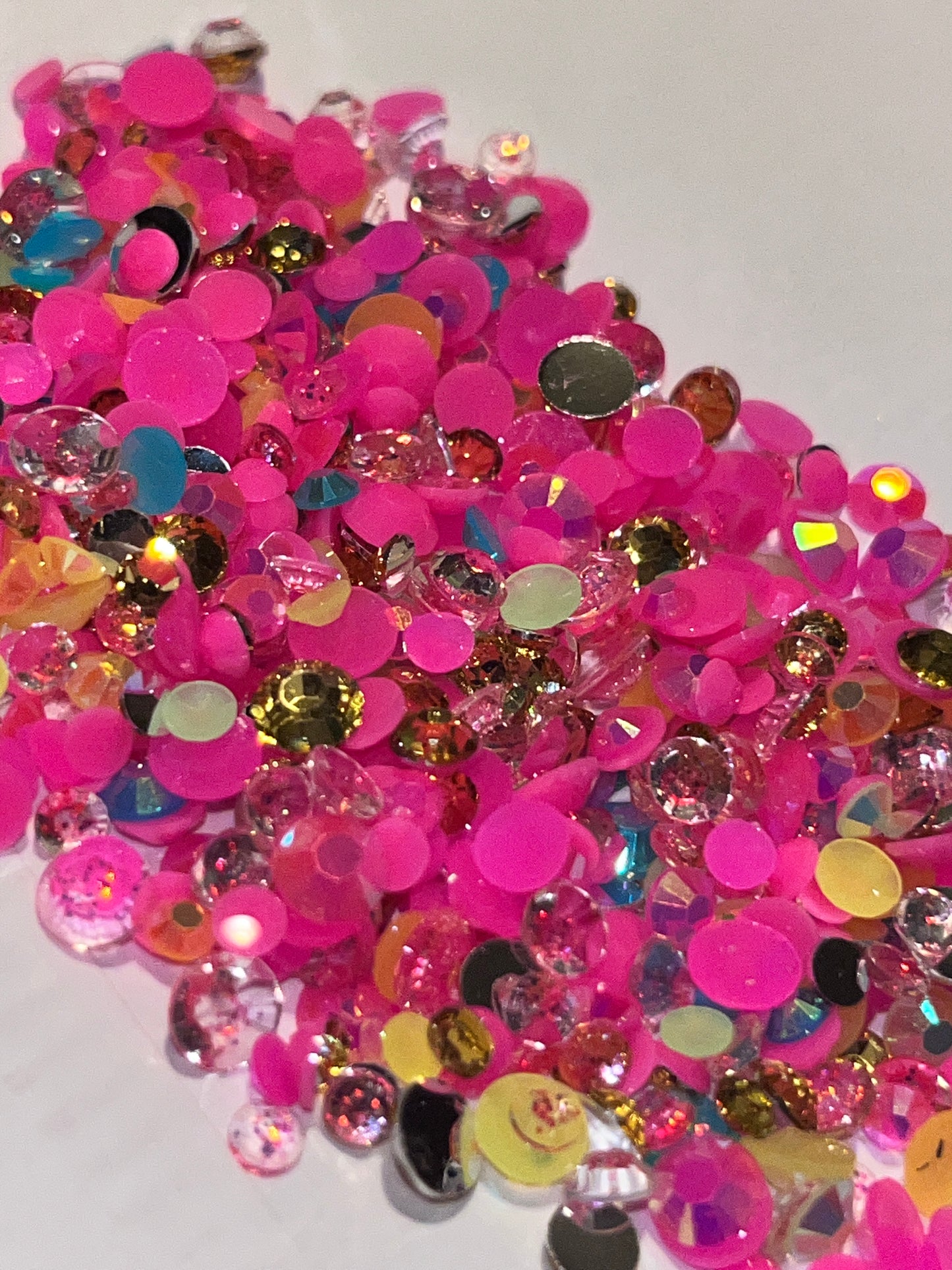 Barbie’s Dream Mix Resin Rhinestones / Silver-Flat Back / Mixed 3mm, 4mm, 5mm / 16.6g