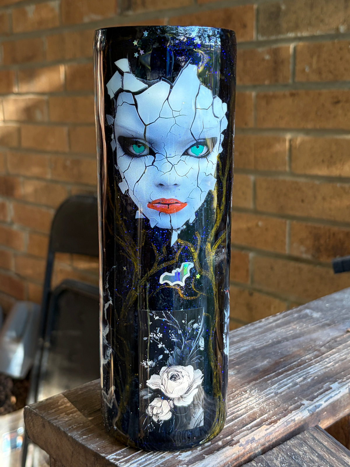 #405 - 30oz Skinny Tumbler / Faces Theme