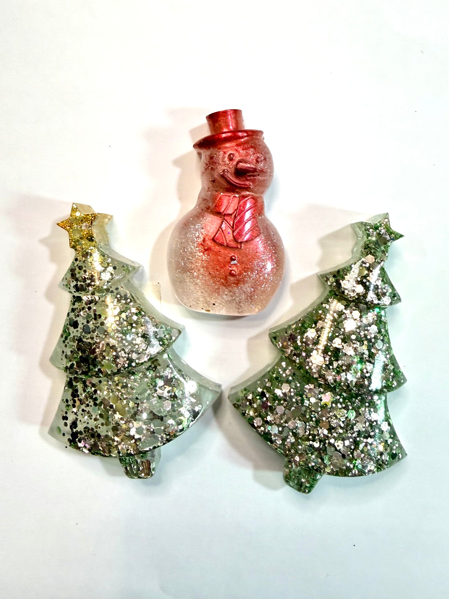 ORDER SET OF 4 CUSTOM CHRISTMAS TREE OR SNOWMAN MAGNETS