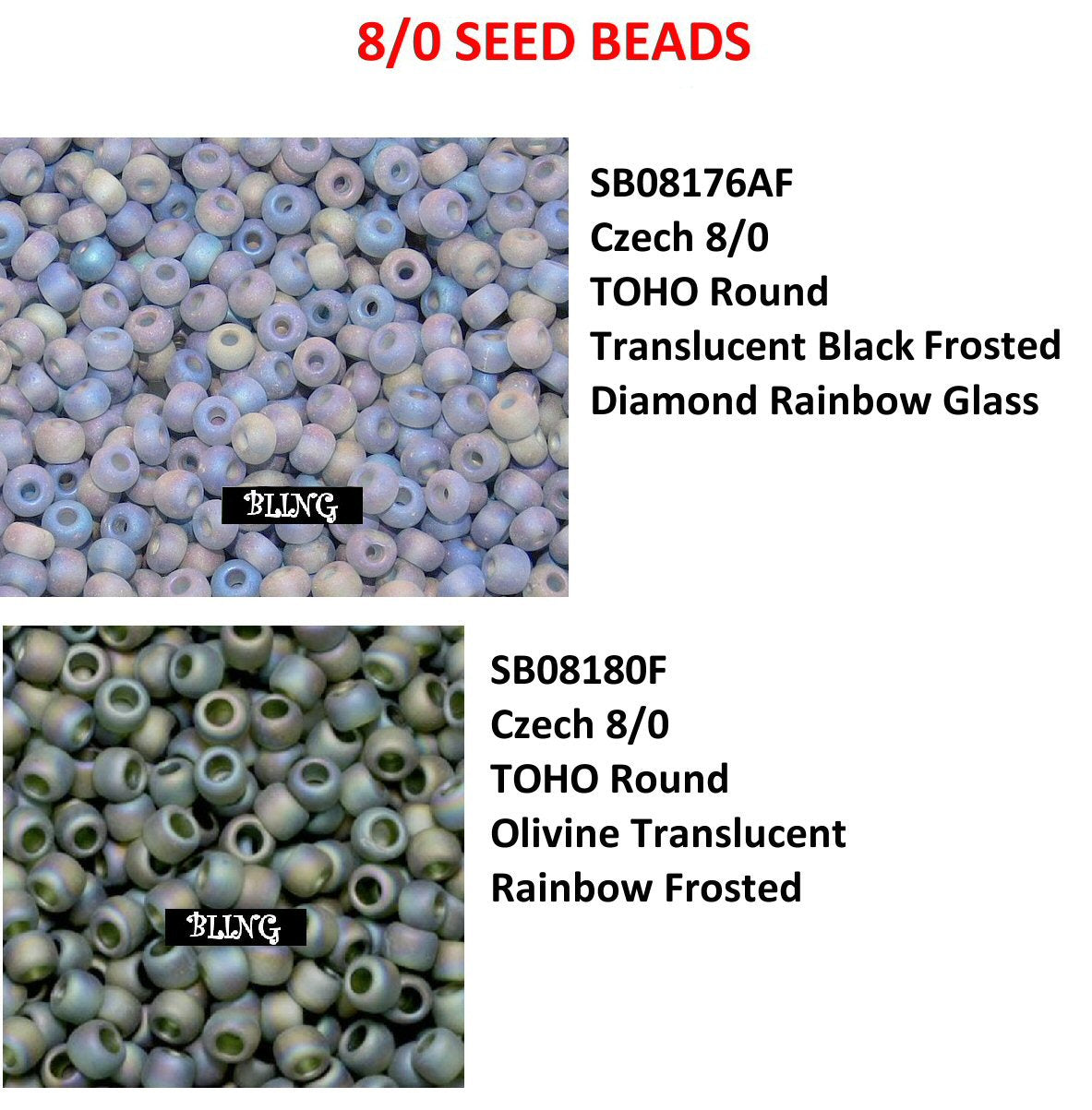 #SB / Seed Beads / Your Choice of Size and Color