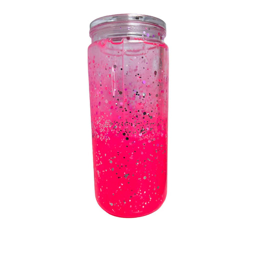 #SG010 - 20oz Snowglobe Acrylic Tumbler / Fast Flow with Glitter