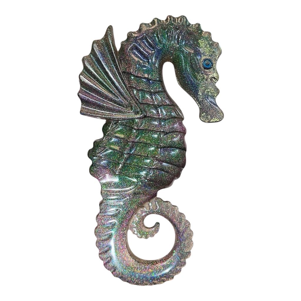SH#001 - Resin Seahorse - 7.75" by 4" - 4oz