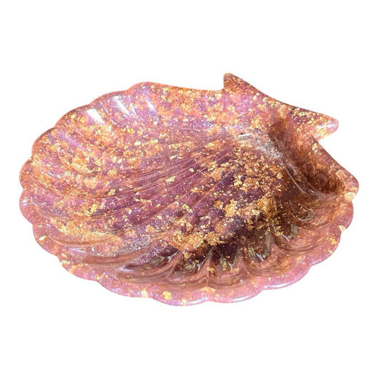SHELLBOWL-#001 - Resin Shell Trinket Bowl