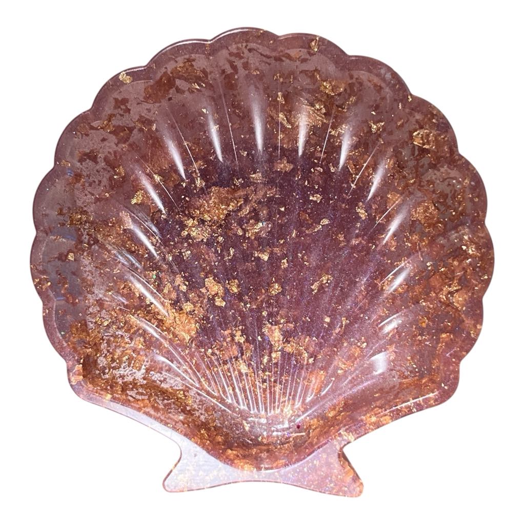 SHELLBOWL-#001 - Resin Shell Trinket Bowl