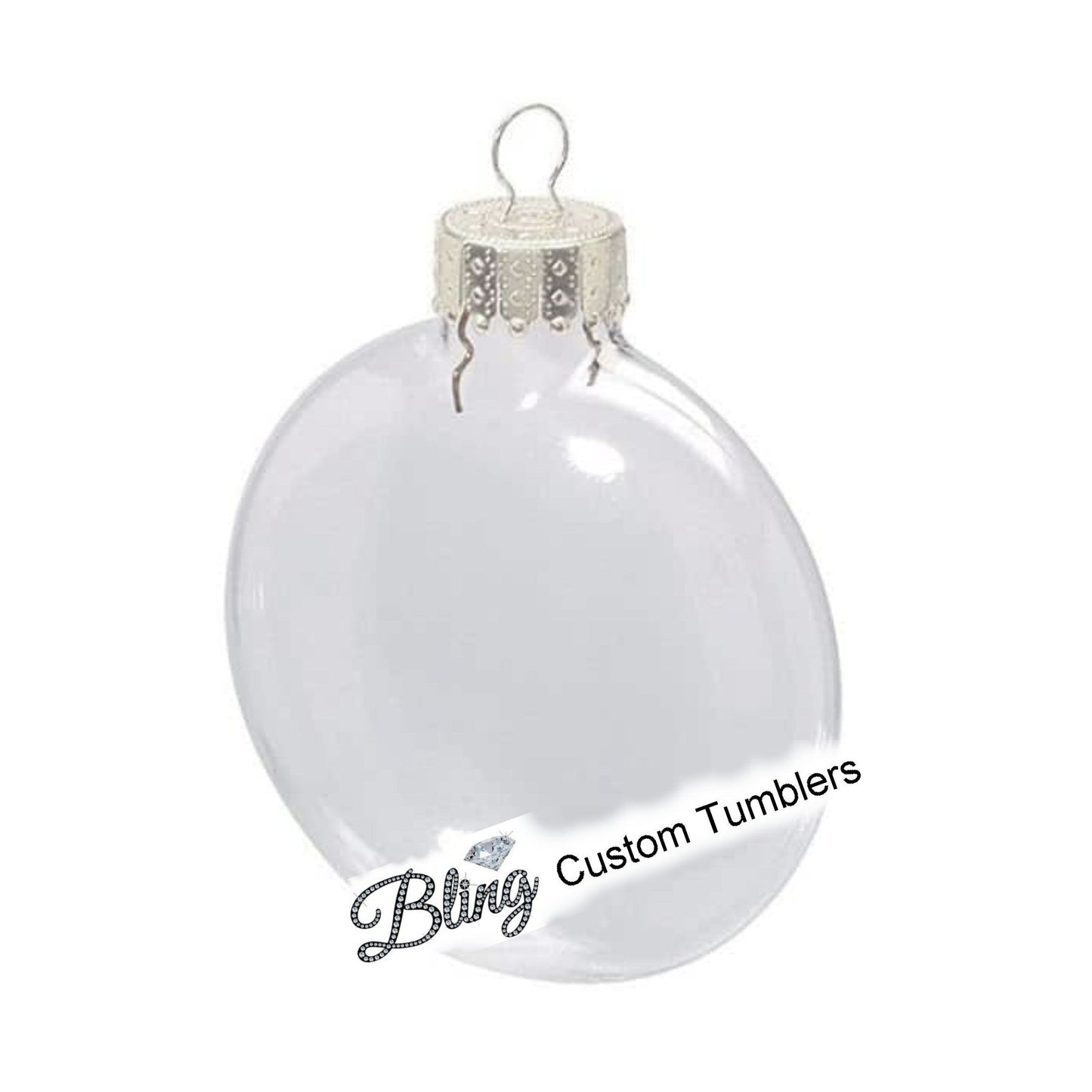 Order Custom 3" Puffed Ornament Christmas Tree Holiday Seasonal Decoration Glitter