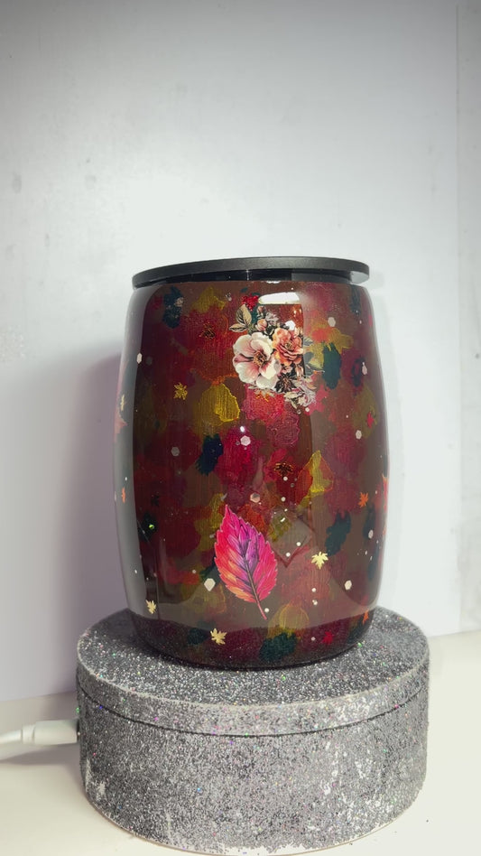 #399 - 14oz Coffee Mug / Fall Leaves Theme