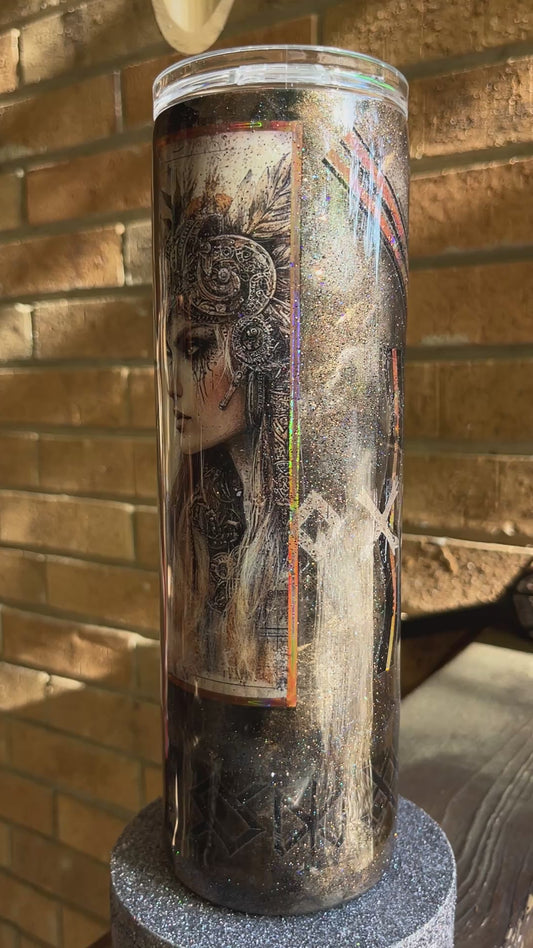 #371 - 30oz Skinny Viking Theme Tumbler
