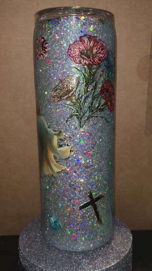 #355 - 20oz Skinny Religious Theme Tumbler