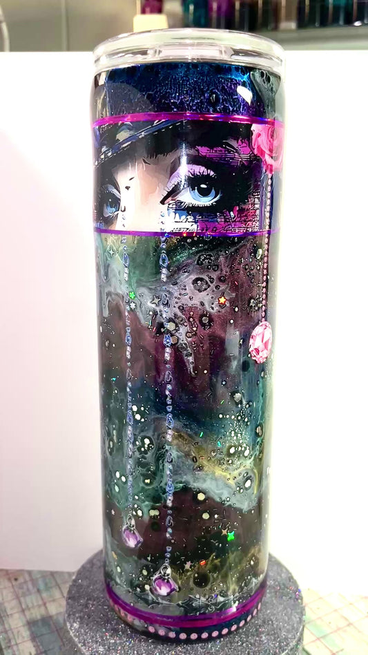 #374 - 30oz Skinny Mixed Media Tumbler