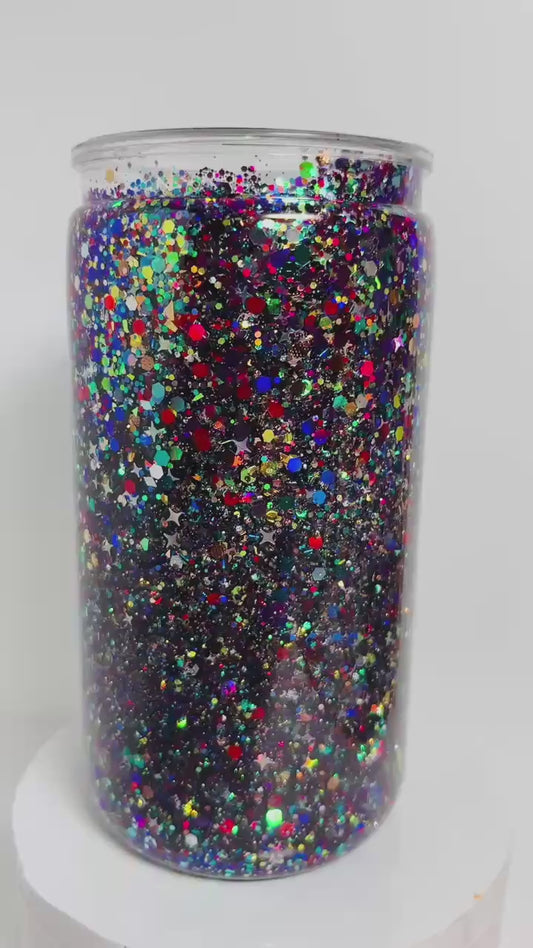 #SG012 - 16oz Snowglobe Acrylic Tumbler / Slow Flow