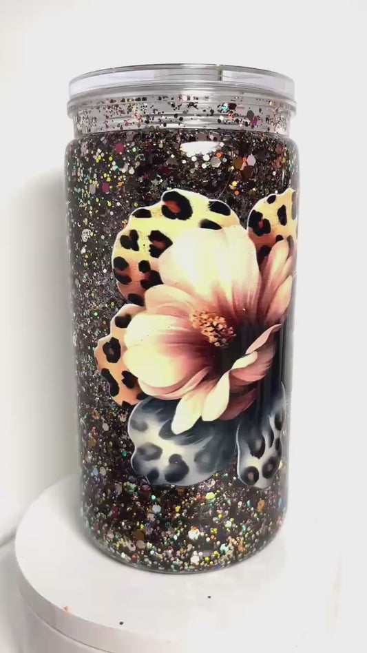 #SG006 - 16oz Snowglobe Acrylic Tumbler / Glitter