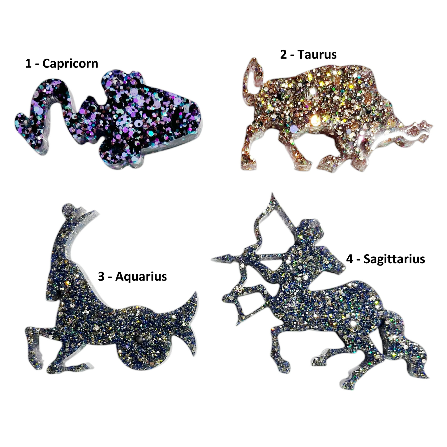 #MAGNET Zodiac READY TO SELL / Custom Resin Heart Magnets